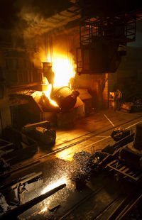 Interior of welding industry