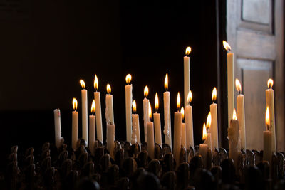 Candle in a church