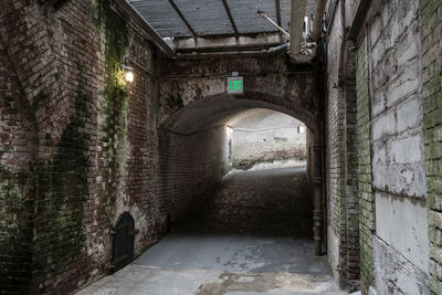 Corridor of old building