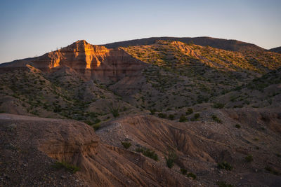 Scenic view of rocky mountain against sky in big bend national park - texas