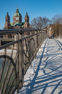 View of cathedral against sky during winter