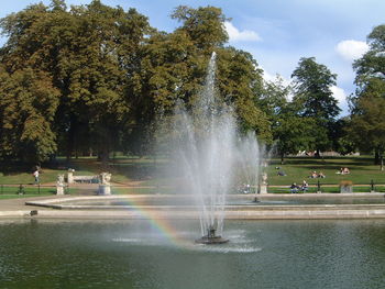 Fountain in a park