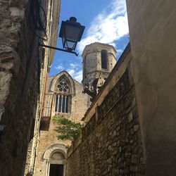 Low angle view of historic building against sky