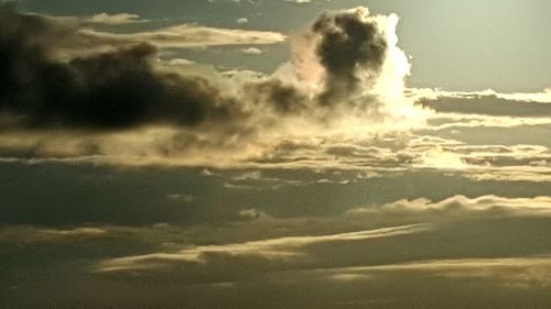 Scenic view of cloudy sky during sunset