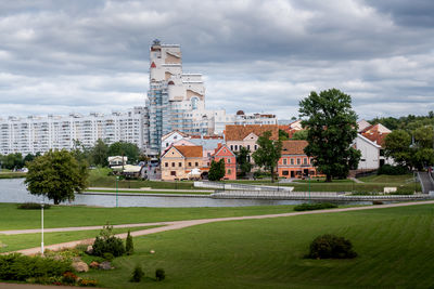 Buildings in park