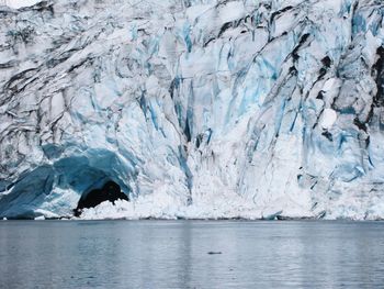 Scenic view of frozen sea