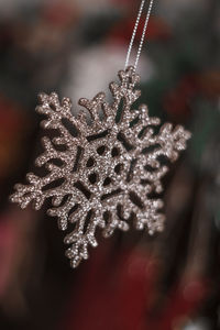 Close-up of christmas decoration