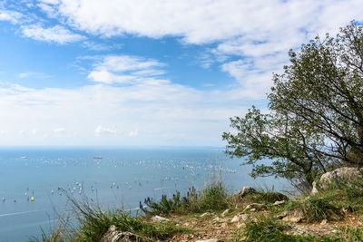 Scenic view of sea against sky