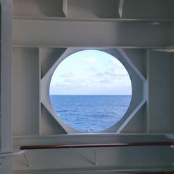 Close-up of sea against sky