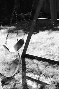 Shadow of tree in playground