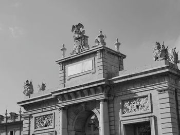 Low angle view of building against sky