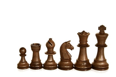 Full frame shot of chess pieces