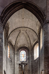 Vaults of the cathedral of vannes. 