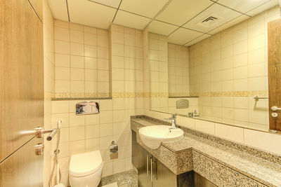 Interior of bathroom