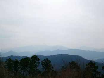 Scenic view of mountains