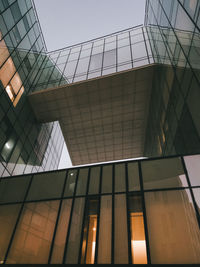 Low angle view of skylight