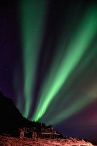 Low angle view of sky at night