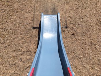 High angle view of empty playground