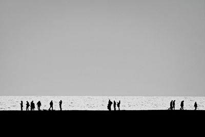 People enjoying in sea