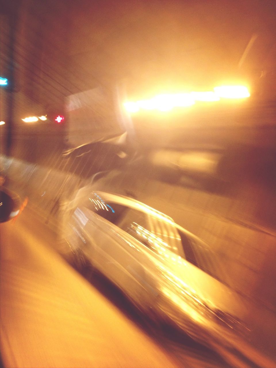 transportation, mode of transport, car, land vehicle, on the move, lens flare, motion, blurred motion, illuminated, speed, sunset, road, sun, travel, street, sunbeam, long exposure, glass - material, sunlight, orange color