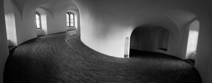 Empty corridor in building