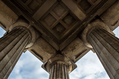 Low angle view of historical building