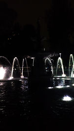 Light trails at night