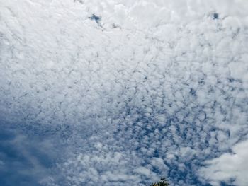 Low angle view of clouds in sky