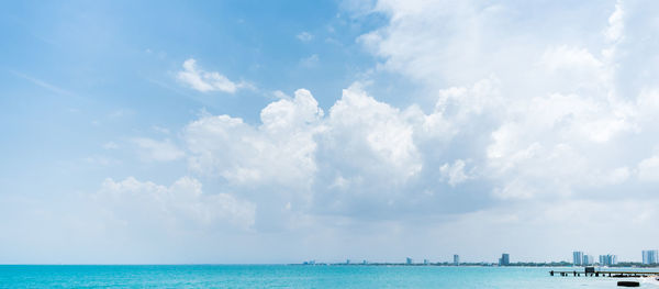Panoramic view of sea against sky