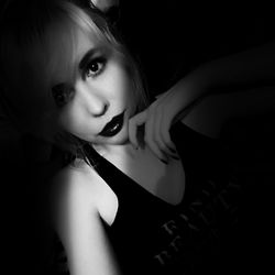 Portrait of a smiling young woman