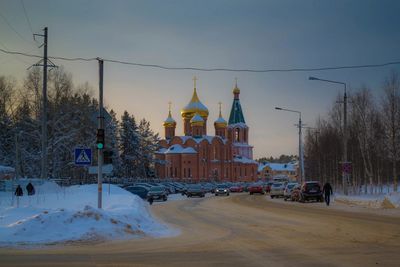 View of church in winter