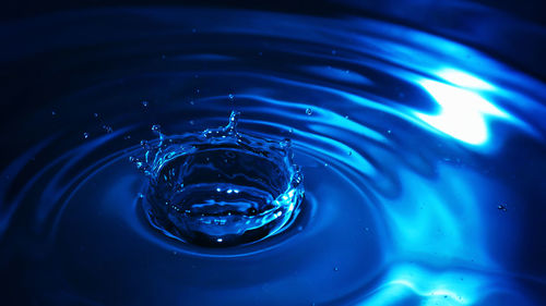 Close-up of blue water