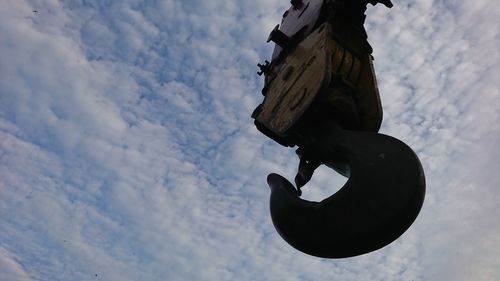 Low angle view of building against sky during winter