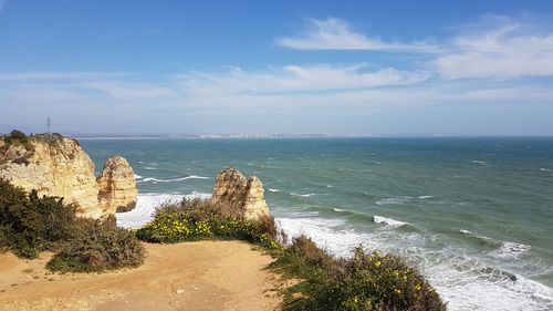 Scenic view of sea against sky