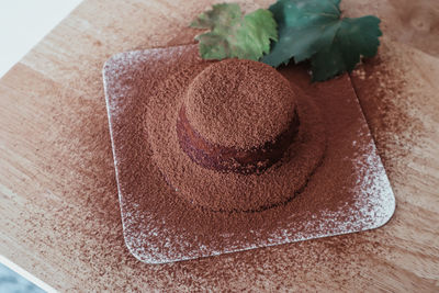 Close-up of cake on table