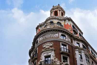 Low angle view of building against sky