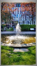 Fountain in a park