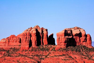 View of rock formations