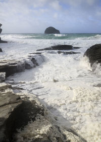 Scenic view of sea against sky