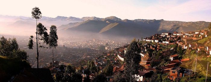 Scenic view of residential district