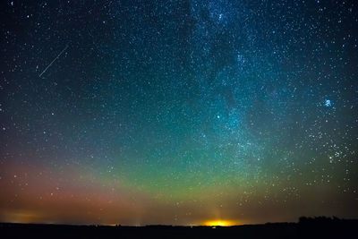 Low angle view of sky at night