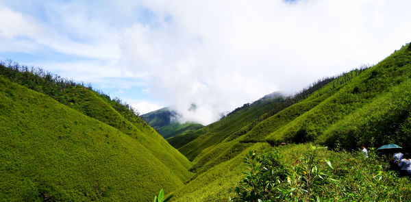 Panoramic view of landscape against sky