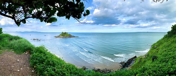 Scenic view of sea against sky