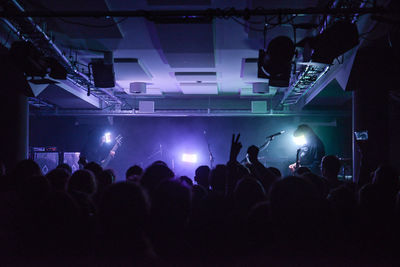 Crowd at music concert