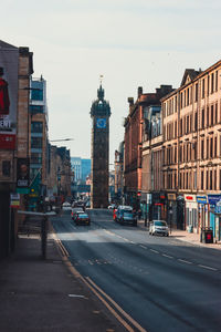 View of city street