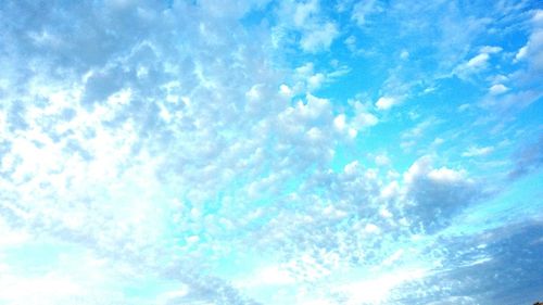 Low angle view of blue sky