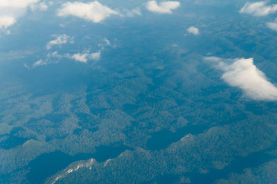 Aerial view of dramatic landscape