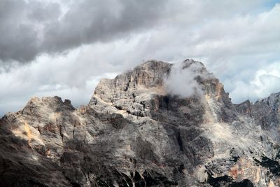 Panoramic view of mountain against sky