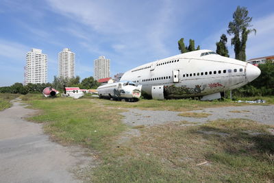 View of airport runway