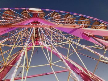 Low angle view of ferris wheel against sky